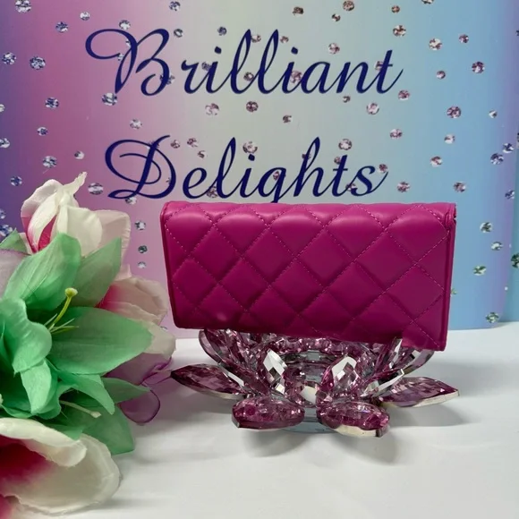 💖SUPER SALE QUILTED LONG FLAP WALLET - Picture 2 of 8